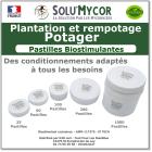 Pastilles biostimulantes MYCORHIZES et bactéries pour semis et plantation spécial potager, SOLU