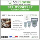 Sel d’Oseille, Acide Oxalique 100% Naturel - Blanchir, Détacher, Rénover et Désoxyder, SOLU