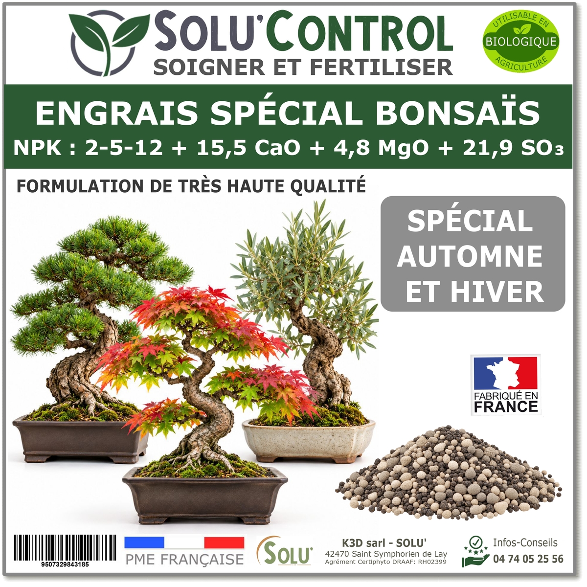 Engrais Spécial Bonsaïs, SoluControl