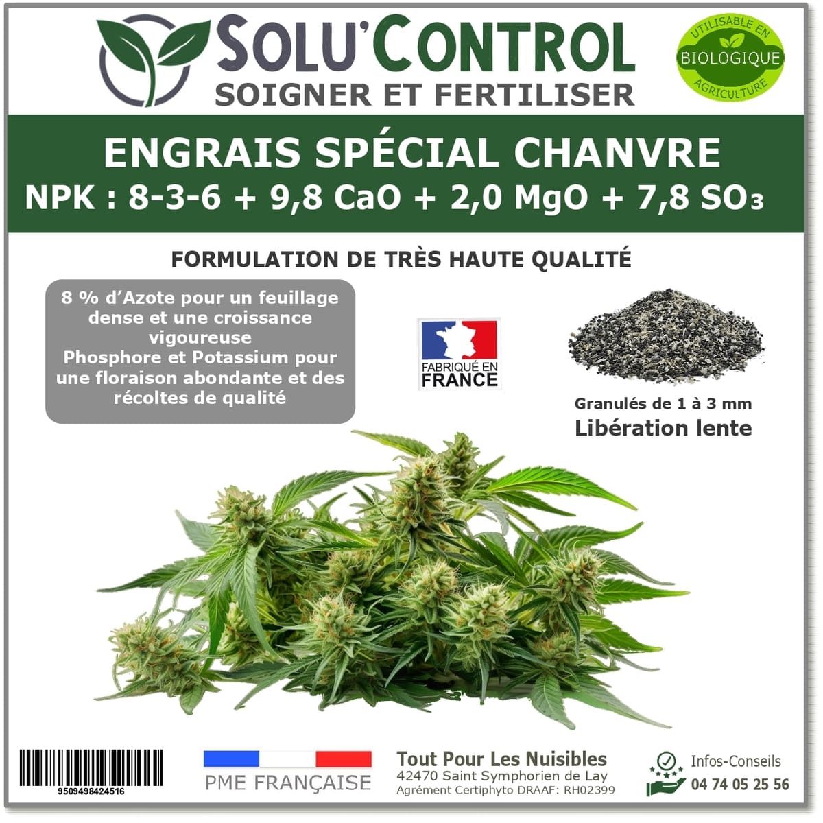 Engrais Spécial Chanvre, SoluControl